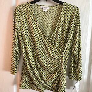 New Liz Claiborne 3/4 Sleeve Blouse